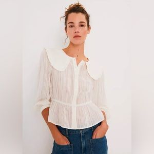 Ba&sh Vany Shirt in Off White - xs